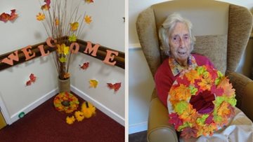 Autumn crafts get Sandon House Residents creative
